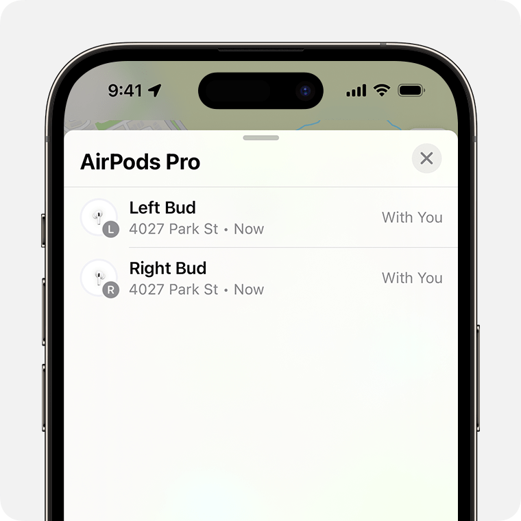 Open Find My App and Select Your AirPods